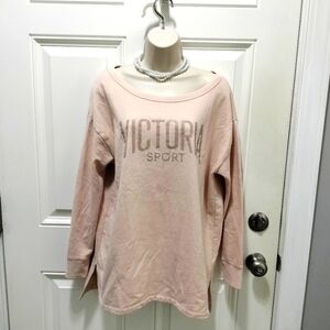 Victoria's Sport Tan Sweatshirt Size Medium